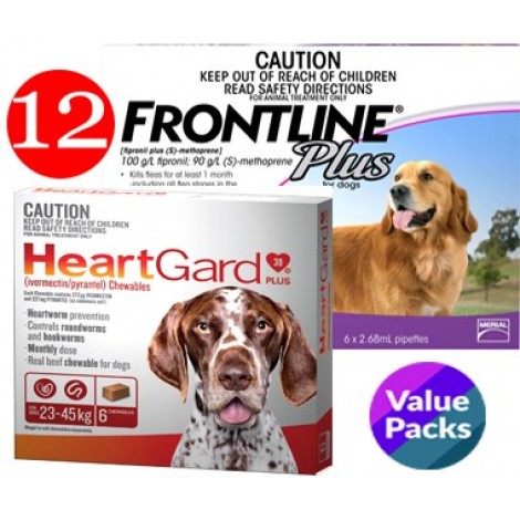 Frontline/Heartgard Large 12 month care pack