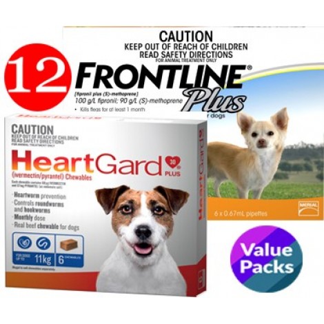 Frontline/Heartgard Small 12 month care pack