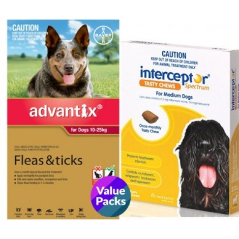 Interceptor & Advantix Combo (10-22kg)
