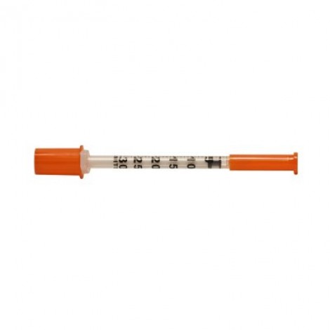 **Syringe INSULIN 100U 1mL 29G x 12MM  20 Pack
