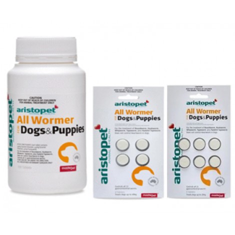 Aristopet Allwormer Tablets 10kgs (22lbs)