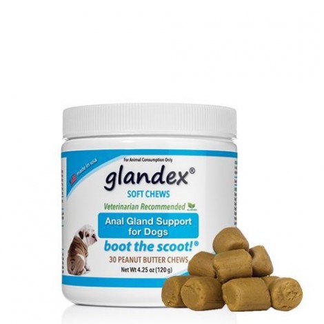 Glandex Soft Peanut Butter 30 Chews 