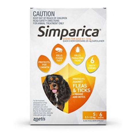 Simparica Orange Small