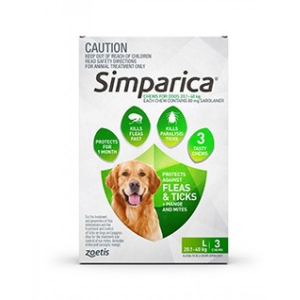 Simparica Green Large - Dogs \u0026 Puppies