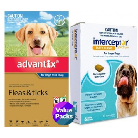 Interceptor & Advantix Combo (25-45kg) Interceptor & Advantix Combo (25-45kg)