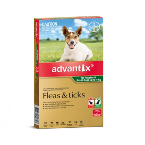 Advantix Small Dogs & Puppies Green