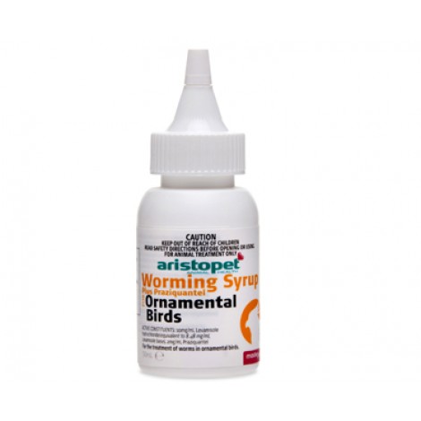 **Aristopet Worming Syrup Plus for Ornamental Birds 50mL (1.7floz)