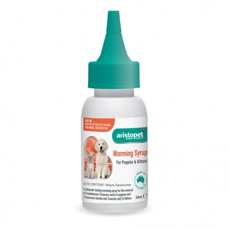 Aristopet Puppy & Kitten Worm Syrup 50mls (1.7 floz) Aristopet Puppy & Kitten Worm Syrup 50mls (1.7 floz)
