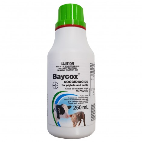 Baycox For Piglets and Cattle Coccidiocide 250mls