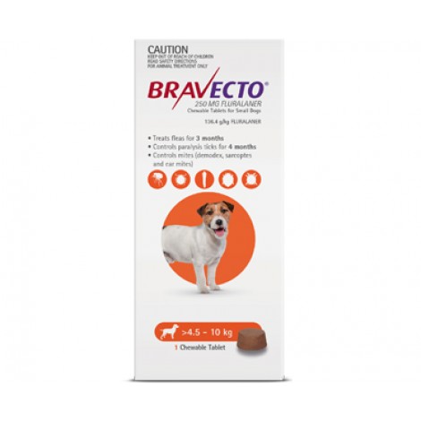 Bravecto Chews Small Dog Orange