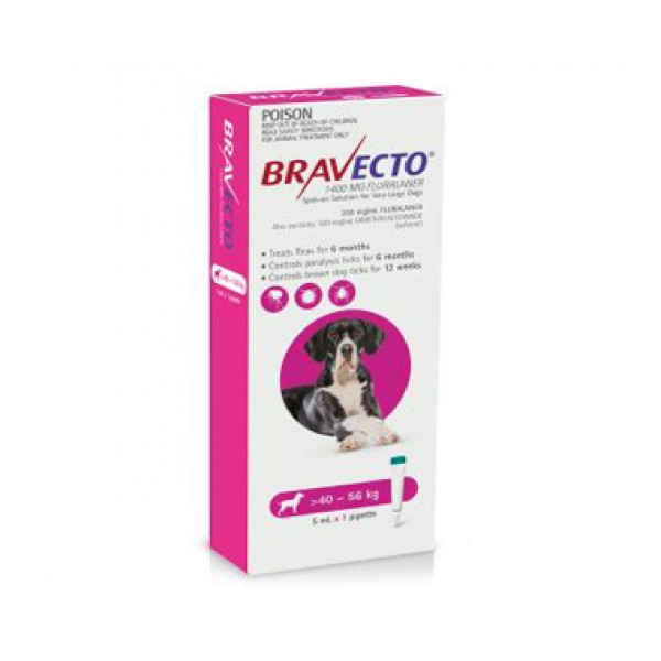 Bravecto Spot On for Dogs Pink Extra Large - 7001