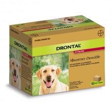 **Drontal Allwormer Chewable 35kg (77lbs) - 50 Chew Pack