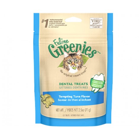 Greenies Feline Dental Treats Tempting Tuna Flavour 60gms