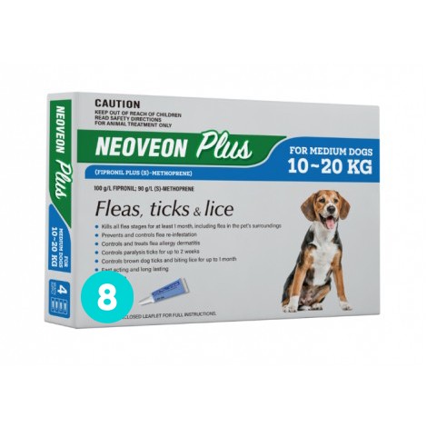 Neoveon Plus Dog Medium 10-20kg Blue 8 Pack Neoveon Plus Dog Medium 10-20kg Blue 8 Pack