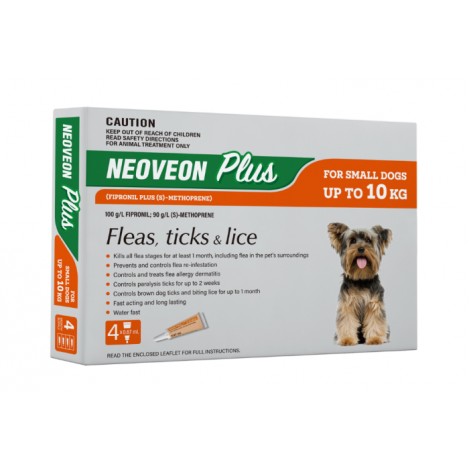 Neoveon Plus Dog Small Up to 10kg Orange 8 Pack