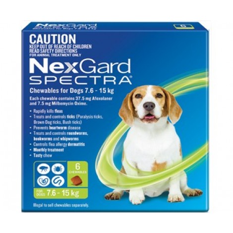 Nexgard Spectra Green Medium Dog