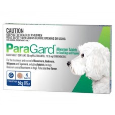 Paragard Allwormer for Small Dogs & Puppies 5kg- 4 Tablets
