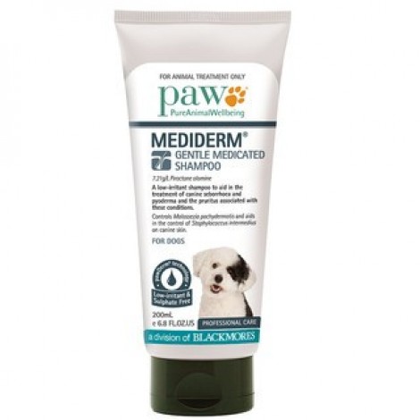 PAW MediDerm Gentle Medicated Shampoo 200mL