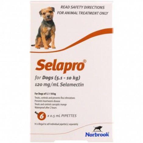 Selapro for Dogs (Brown) 5.1-10kg (11-22lbs)