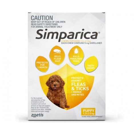 Simparica Yellow Puppy