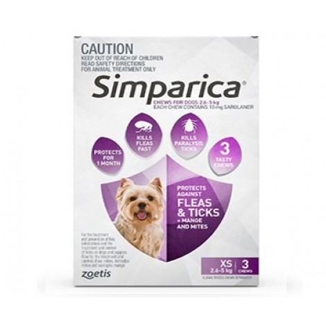 Simparica Purple Extra Small