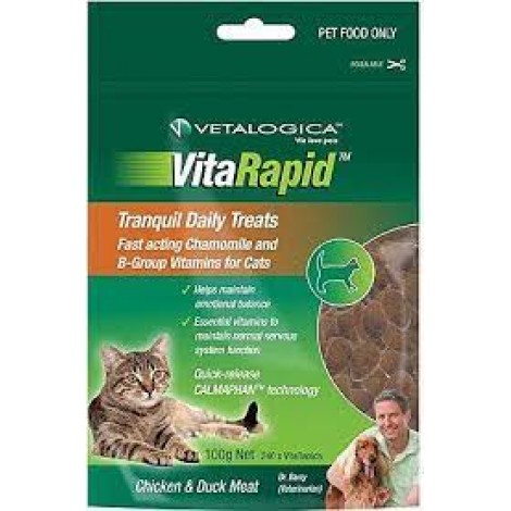 Vetalogica VitaRapid Tranquil Cat Treat 100gms