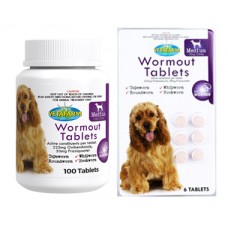 **Wormout for Medium Dogs 10KG (22lbs) 100 Tablet Pack