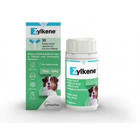 Zylkene for Medium Dogs 225mg 30 Capsules