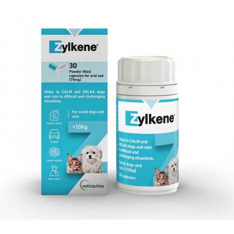 Zylkene for Small Dogs & Cats 75mg 30 Capsules