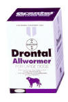 Drontal large dogs 1 tablet x 35 kg ( 1 x 77 lbs)